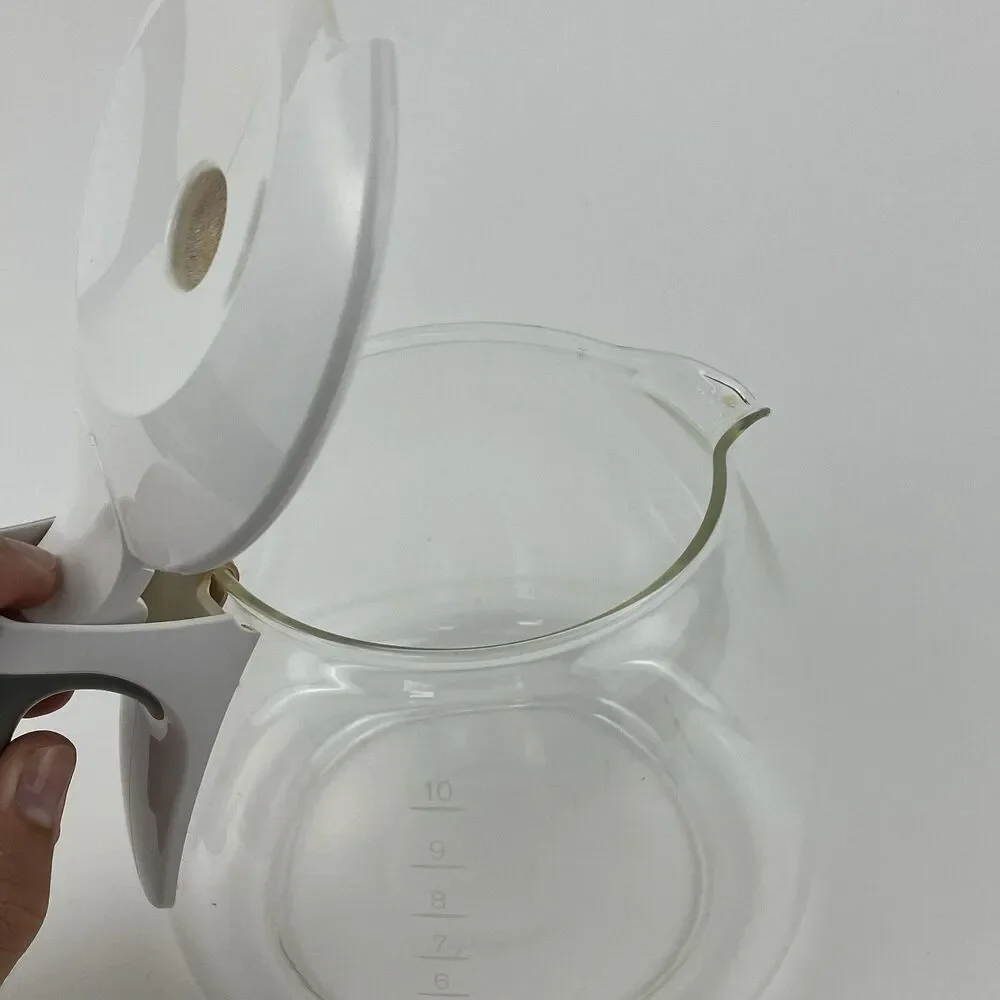 Braun KFK 500 Coffee Maker Carafe AromaDeluxe White Glass 10 Cups